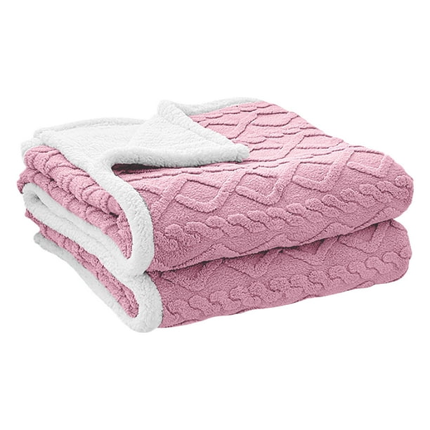 Manta para Invierno 150x200cm Taft Cordero Manta, Manta de Cama, Manta de Sofá, Terciopelo de Seda de Coral Espesado Invierno