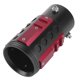 thumbnail image 2 of Punta de tubo de escape trasero universal, garganta trasera, aleación de aluminio, estilo industrial para diámetro de 38 a 63 mm, color rojo, 2 of 8