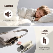 1500W Foldable High-speed Hair Dryer with Diffuser and Nozzle, Travel Blow Dryer for Fast Drying Frizz Control, 120V