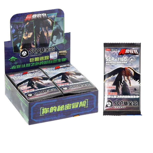 Cartas de base SCP para niños, cartas de papel, juegos de cartas, colección de personajes periféricos de Anime, juguete de cartas de juego de regalo para niños Fivean unisex