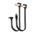 thumbnail image 3 of Yammee 90 Degree Angled USB 2.0 to Type C Flat Cable Data Cord for Phones and Laptops, 3 of 11