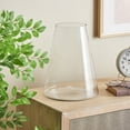 thumbnail image 2 of DecMode 13" Wide Cone Shaped Glass Vase, 2 of 9