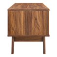 thumbnail image 3 of Media TV Stand Console Table, Walnut, Wood, Living Room Lounge Cafe Lobby Hospitality Restaurant, Modern Contemporary HB34345, 3 of 8