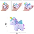 thumbnail image 2 of Unicornio Squishy Fidget Toys JAMW regalos para niños Favores de fiesta 13 cm x 6 cm x 11 cm, 2 of 5