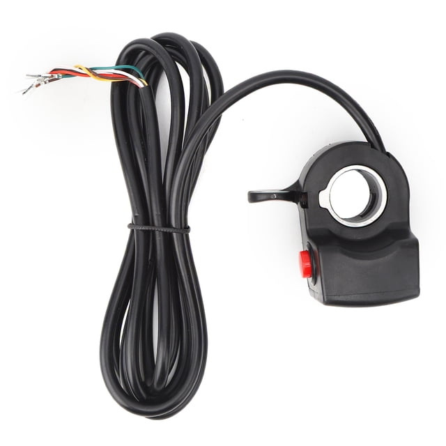 Electric Scooter 48V Acid Electric Quantity Display EBicycle Thumb Throttle Handle Bar Grip with Headlight Button,