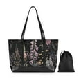 thumbnail image 7 of FORMRS Laptop Tote Bag for Women with 15.6" Computer Compartments Handbag, Dark Flowers Pattern, 7 of 7