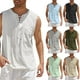 thumbnail image 5 of Chaleco informal Sunloudy para hombre, sudadera holgada con cuello en V sin mangas de color sólido para correr/hacer ejercicio Sunloudy S M L XL XXL XXXL XXXXL, 5 of 5