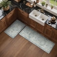 thumbnail image 2 of KUETH Kitchen Rug for Floor, Kitchen Mat Anti Fatigue, Non Slip Washable Kitchen Rug, Set of 2 Kitchen Mat 17"x59"+17"x30", Blue, 2 of 8