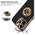 thumbnail image 2 of Funda delgada ligera YONGSHENG para iPhone 14 Pro Max soporte de anillo 360 a prueba de golpes antideslizante, 2 of 5