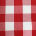 thumbnail image 2 of Ultimate Textile 60-inch Round Polyester Checkered Tablecloth Red and White, 2 of 3