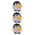 thumbnail image 2 of monederos con diseño de pingüino, bonitos monederos vintage, bolsas de almacenamiento (gris y blanco), 2 of 7