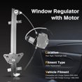 thumbnail image 2 of A-Premium Electric Window Regulator with Motor Compatible with Dodge Dakota 2000-2004 Durango 1998-2003 Rear Passenger, 2 of 5