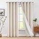 thumbnail image 1 of Cortinas Jinchan de Lino con Forro, 213 cm de Largo, Set de 2 Paneles Beige, 1 of 5