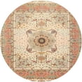 thumbnail image 1 of Ahgly Company Machine Washable Indoor Round Traditional Brown Area Rugs, 4' Round, 1 of 7
