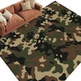 thumbnail image 2 of Area Rug for Living Room, Green Brown Black Non-Slip Indoor Large Carpet for Bedroom/Dining Room, Vintage Farmhouse Abstract Patterned Washable Low-Profile Rectangle Floor Runner Rugs - 6 x 9 Ft, 2 of 7