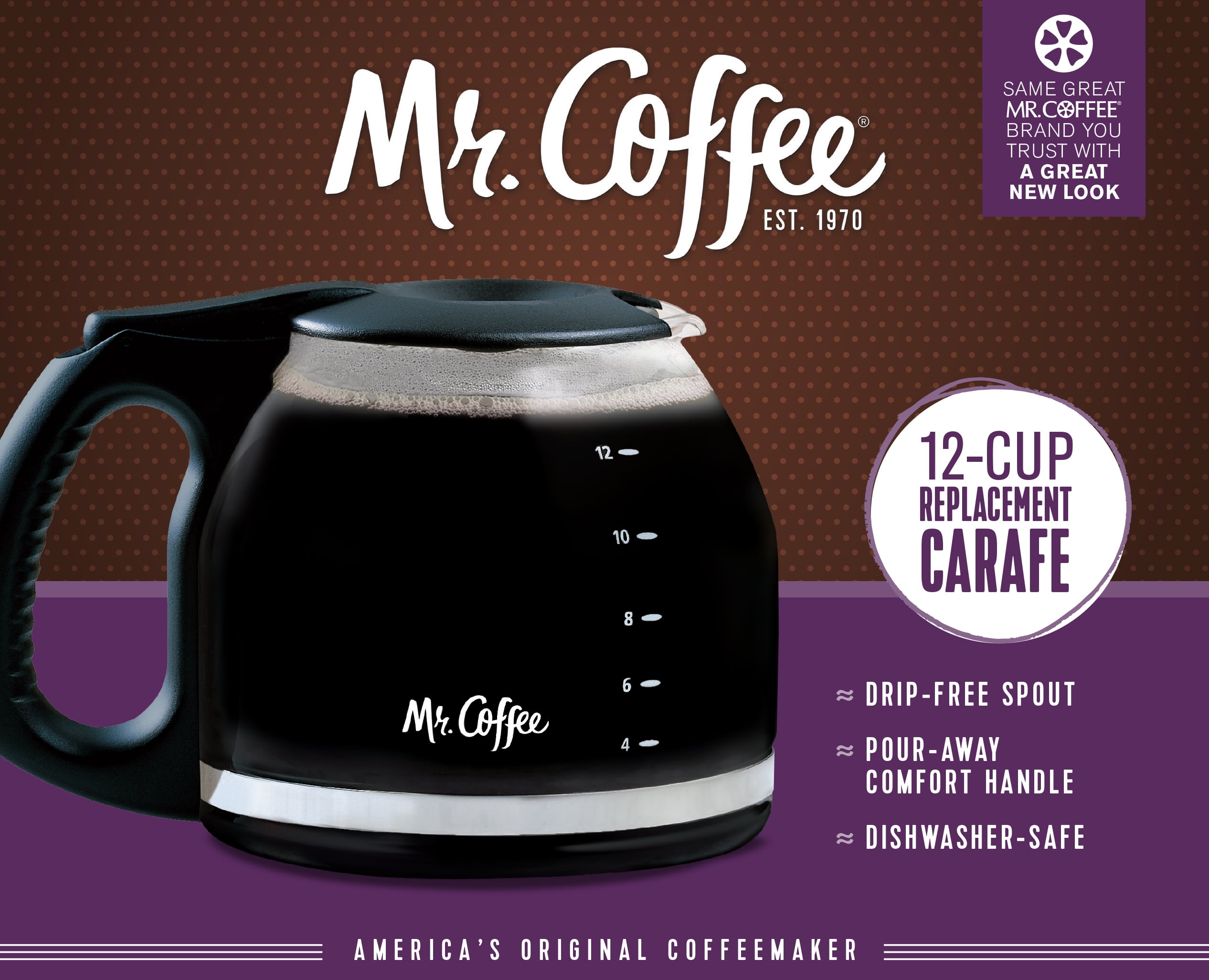 Mr. Coffee 14 Cup Glass Replacement Coffee Carafe