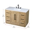 thumbnail image 7 of Elegant Lighting VF29048HO Chase 48" Free Standing Single Basin Vanity Set - Hazel Oak, 7 of 7