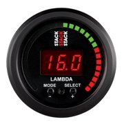 Autometer Stack Instruments 52mm Wideband Air-Fuel Ratio (LAMBDA) Gauge - Black - ST3403