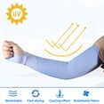 thumbnail image 3 of Vocoste 1 Pair Cooling Arm Sleeves for Women Sports Arm Sleeve Sun Protection Blue Purple, 3 of 7