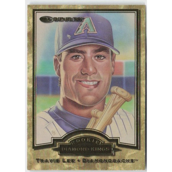 Collectible 1998 Donruss Rookie Diamond Kings Travis Lee #1 02342/10000 Arizona Diamondbacks Baseball Card Arizona Diamondbacks MLB Baseball Trading Card