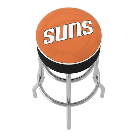 Phoenix Suns NBA Fade Padded Swivel Bar Stool - Orange, White, Black