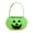 Grass Green, variant on Halloween Pumpkin Candy Bag for Kids, Reusable Non-Woven Trick or Treat Bucket, Pumpkin Face Treat Snack Holder Basket with Handle for Halloween Party Favors