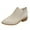 White, variant on Mostsola Stacked Heel Ankle Boots for Women Pointed Toe Casual Chelsea Boots Suede Short Booties
