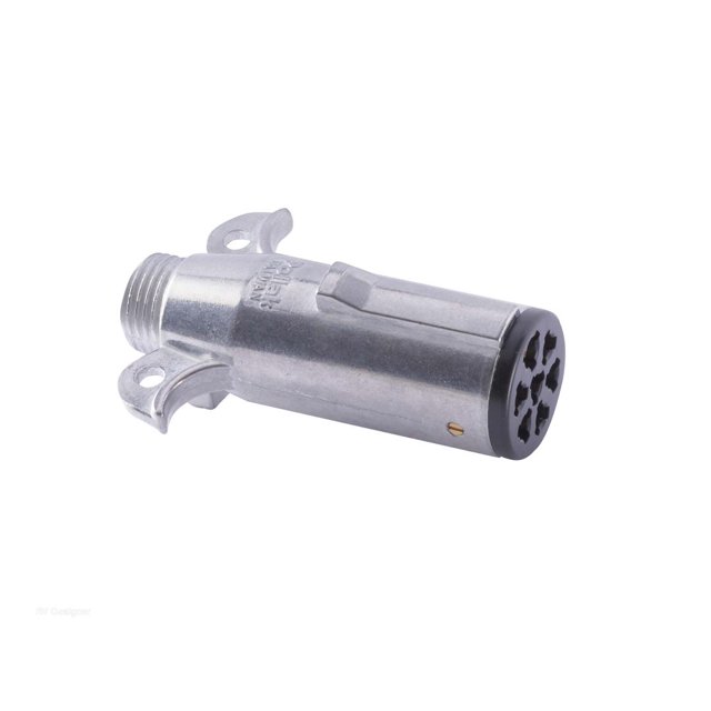 RV Designer Trailer Wiring Connector Adapter P700 7-Way Blade; Die-Cast Metal; Trailer End; Single