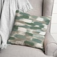 thumbnail image 3 of Creative Products Green Brushstroke Pattern 18x18 Indoor / Outdoor Pillow, 3 of 9