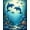 Blue, Pattern 5, variant on ODIKA 4'x6' Machine Washable Non-Slip Area Rug, Underwater Sea Life Featuring Playful Fish and Seaweed High Traffic Rug, Teal, 140507