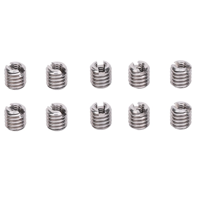 10Pcs Filetage Inserts Réducteur Écrou Outil de Réparation Mâle Femelle Fixation en Acier Inoxydable