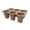 B, variant on 1 Pack Silicone Seed Tray 6 Cells Reusable Flexible Seedling Trays for Vegetables, Herbs, and Flowers, Indoor Gardening Plant Trays