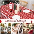 thumbnail image 7 of Christmas Tablecloth, Xmas Tree Deer Print Waterproof Table Cloth Holiday Decor, 7 of 7