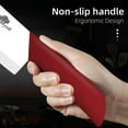 thumbnail image 6 of Akatsuki 6" Ceramic Vegetable Fruit Cleaver Chef Kitchen Knife with Blade Cover Rustproof Paring Knife with No-Slip Soft Handle (Red), 6 of 8