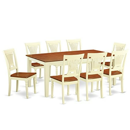 QUPL9 WHI W 9 Piece Dining Room Set Dining Room Table And