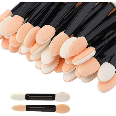 30pcs Eyeshadow Applicator,Eye Shadow Brush Double Sided,Eye Shadow Applicator Stick,Sponge Makeup Applicator,Disposable Eyeshadow Brushes Sponge Eye Shadow Brush for Eyeliner Eye Makeup Beauty Tool