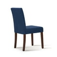 thumbnail image 4 of EOP Modern Upholstered Parsons Dining Chairs Set of 4, Line Fabric Farmhouse Kitchen Chairs, High-Back Dining Side Chairs with Solid Wood Legs for Dinner, Restaurant, Blue, 4 of 7