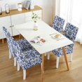thumbnail image 4 of Chair Covers for Dining Room Set Of 4 High Stretch Removable Washable Chair Seat Protector Cover for Home Party Hotel Wedding Ceremony, Universal Size (bohemian Flowers), 4 of 5