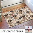 thumbnail image 3 of Pug and Footprint Door Rugs,Washable Non Slip Door Mats Indoor,Decorative Door Mats,Entry Mat Indoor for Entrance,Bedroom,Kitchen,Bathroom,16"x24", 3 of 6