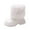 /g1White169, variant on MEZZALL Child Girls Winter Boots With Ankle Height Booties Comfortable Casual Pull On Zipper Design Toddler Kids Cozy Outdoor Solid Color Shoes