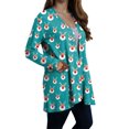 thumbnail image 7 of enyan Womens Cardigan Sweaters Women 2025 Fall Outfits Open Front Long Sleeve Hooded Knit Cardigan Sweaters Outwear Coa Sky Blue,L, 7 of 7