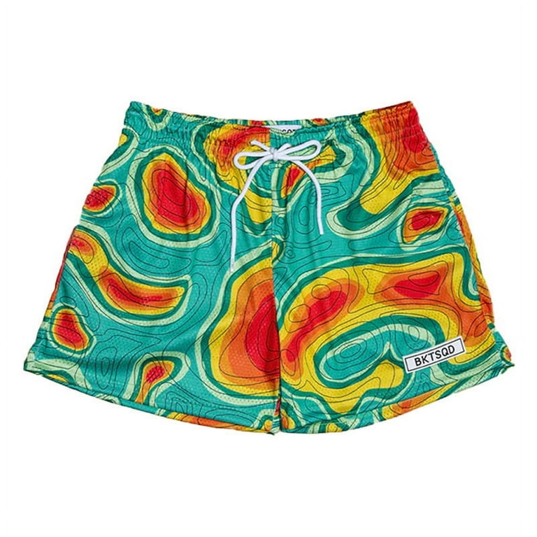 Bktsqd Shorts Sports Fashion Brand Paint Style Shorts Men's