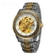 thumbnail image 2 of Reloj mecánico automático tallado retro hueco informal de moda para hombres de estilo europeo y americano, 2 of 5