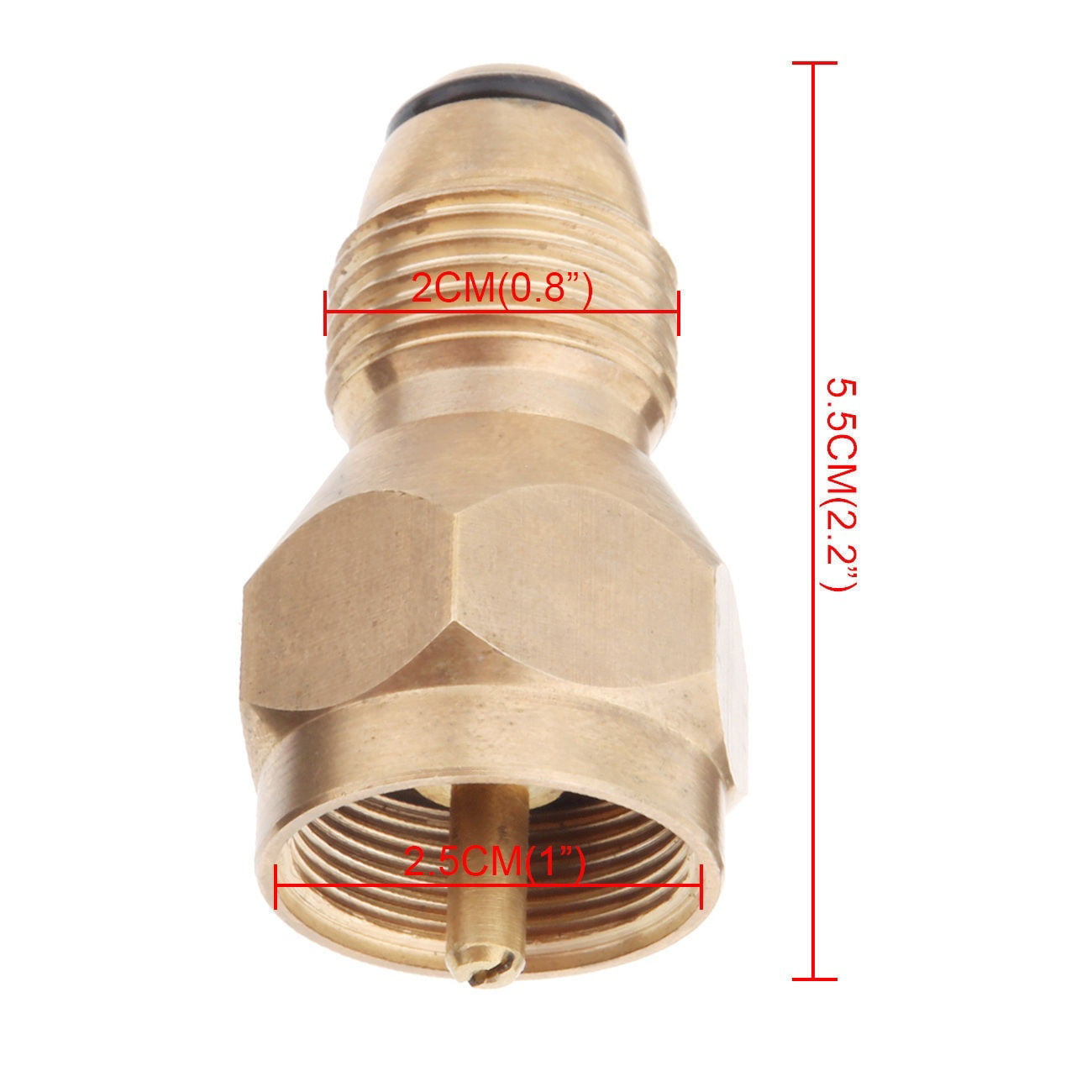 Propane Refill Adapter Lp Gas 1 Lb Cylinder Tank Coupler Bottles Heater Capmi;PT
