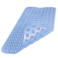 thumbnail image 1 of Tapete de Bañera No Slip, Tapete de Baño Mats para Bañera, Tapete de Ducha con Agujeros de Drenaje y Ventosas, Lavable a Máquina, Libre de BPA, Látex y Ftalatos, 39 x 16 Pulgadas, Azul Claro, 1 of 5
