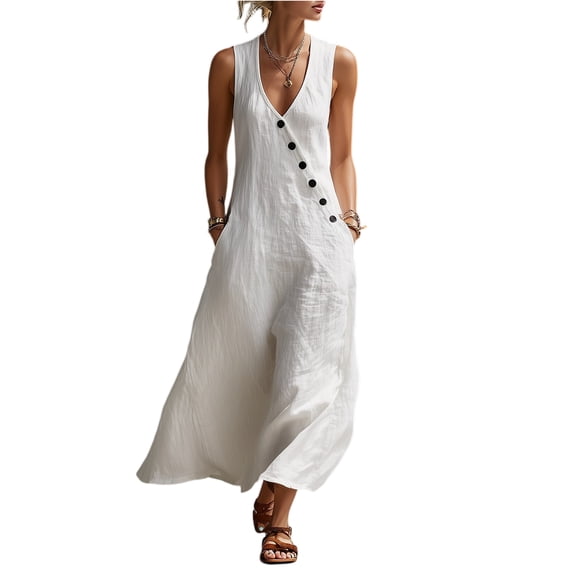HAJWOH Graduation Dress for Women Elegant Grad Dress Fashion Mini Dresses Casual Vacation Dresses Halter Dresses Club Dresses White XL