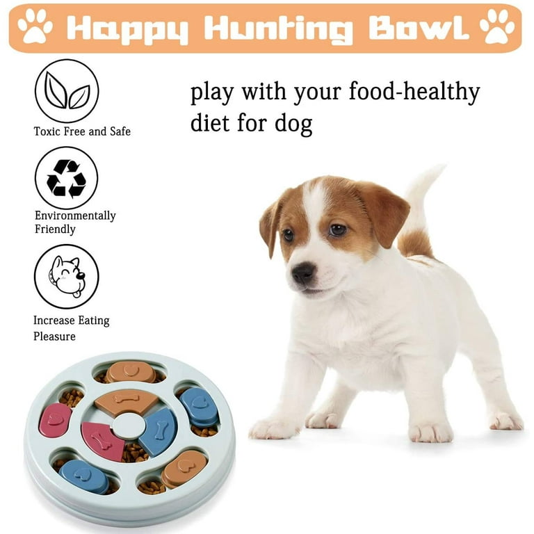Heiheiup Square Dog Puzzle Toy Dogs Brain Stimulation Mentally Stimulating  Toys Puppy Train Food Dispenser Interactive Game For Training Chewer Small  Dog Water Bowl 