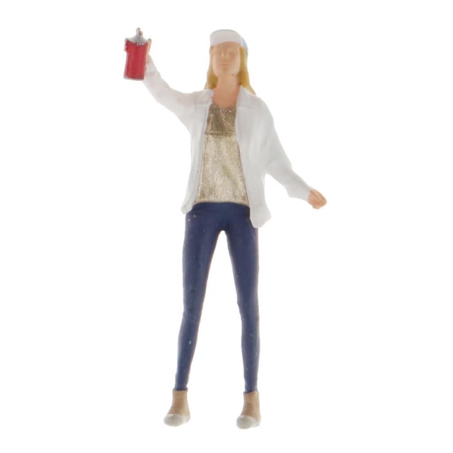 Figuras de Diorama 1:64 Zulema pintura Chica de béisbol