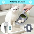 thumbnail image 2 of Hearth & Gear Cat Litter With 60 Count Bags Integrated Detachable Litter Shovel With Waste Container Large Portable Cat With Holder Kitty Poop & Easy Storage Caddy Small Cat Bag Outstretched Cat, 2 of 6