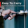 thumbnail image 4 of Llavero organizador KEY SMART Flex con capacidad para hasta 8 llaves, color negro, 4 of 6